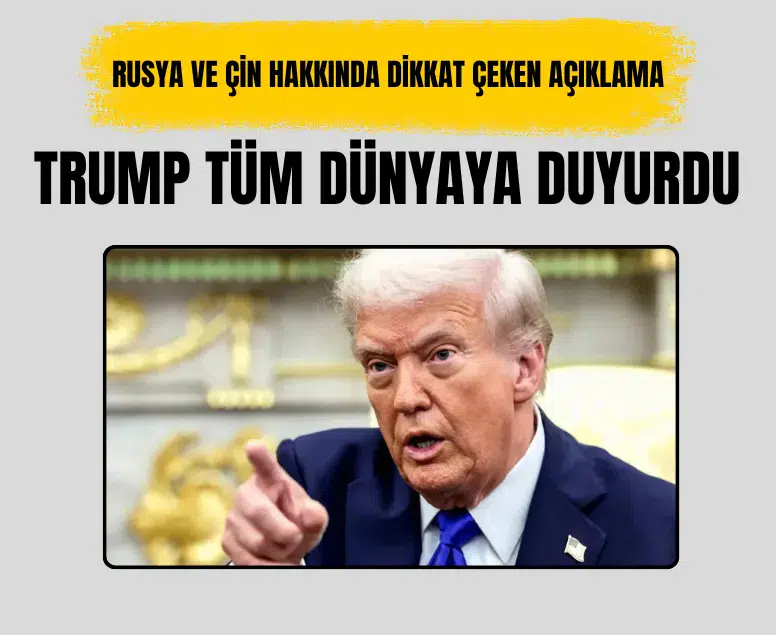 Trump: Rusya ve Çin bana İran'a silah satmayacaklarına dair güvence verdi