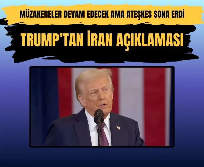 Trump, İran ile ateşkesin sona erdiğini açıkladı