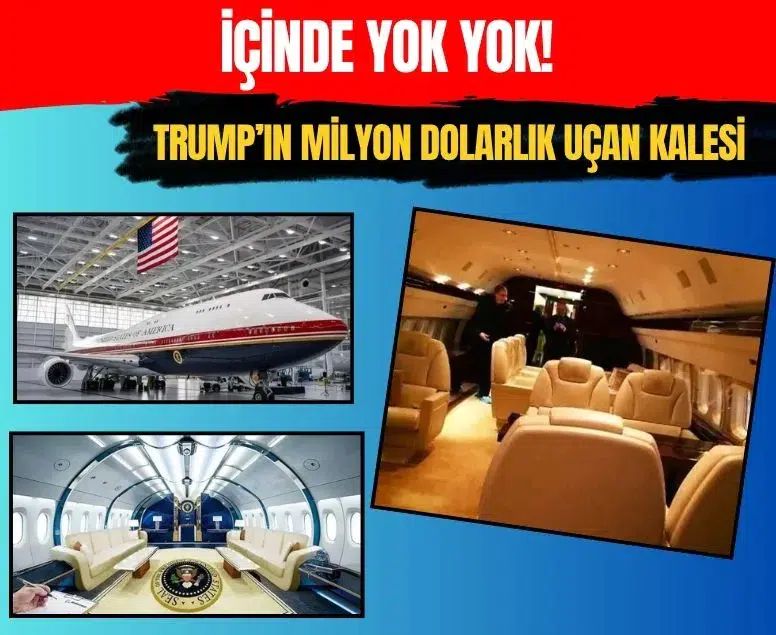 Donald Trump yeni Air Force One uçağı ile ilk yurt dışı seferini Ankara'ya yaptı