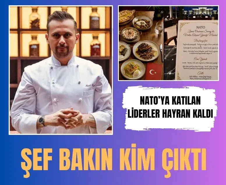 Nato zirvesi gala yemeğinin menüsünü şef Fatih Tutak hazırladı