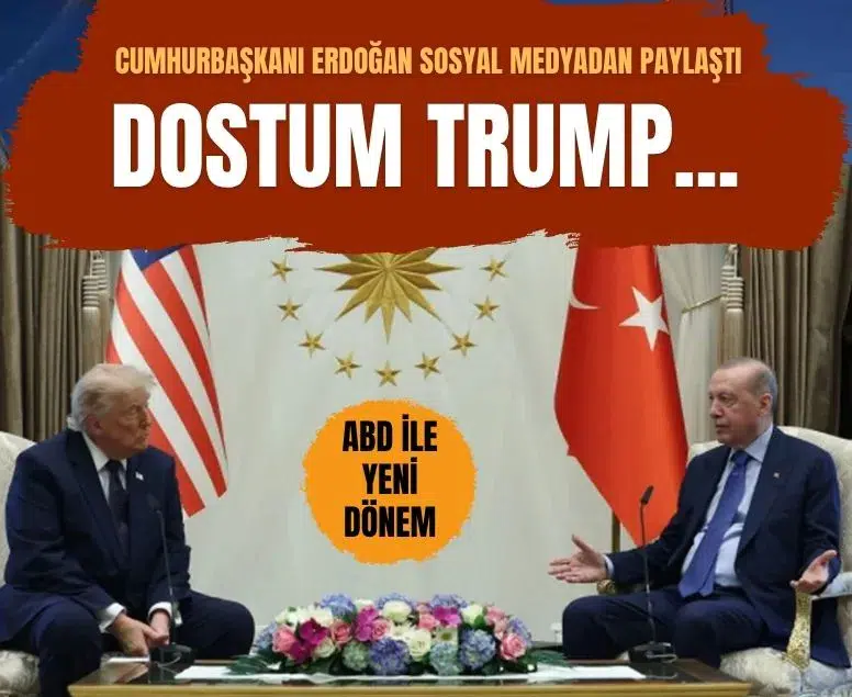 Cumhurbaşkanı Erdoğan ile ABD Başkanı Donald Trump Beştepe'de bir araya geldi