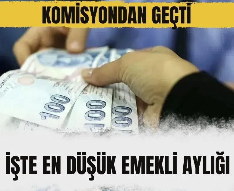 En düşük emekli aylığını 23 bin 552 liraya çıkaran madde komisyondan geçti