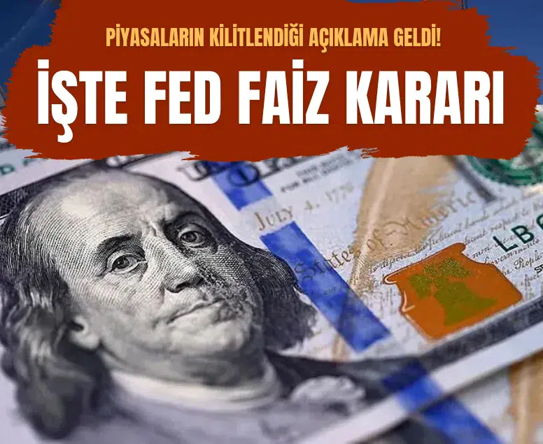 Fed politika faizini beklentiler doğrultusunda sabit tuttu