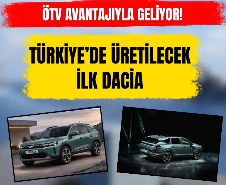 Dacia’nın ilk yerli crossover modeli Striker tanıtıldı