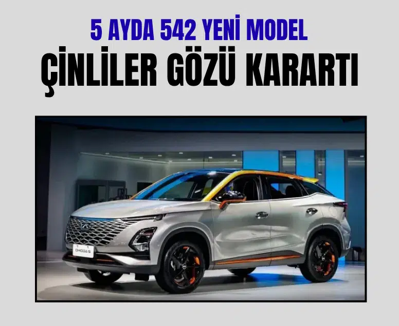 Çin pazarında 5 ayda 542 yeni otomobil modeli satışa çıktı