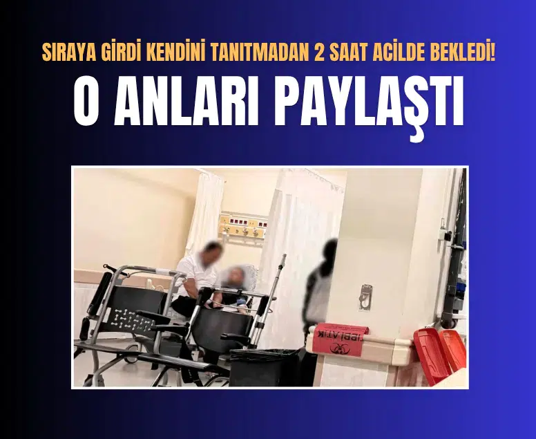 Sivil denetim yapan Kırklareli Vali Yardımcısı acil serviste sıra bekledi
