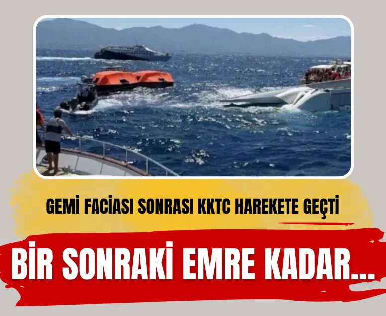 KKTC’de batan geminin ardından Filo Denizcilik’in seferleri durduruldu