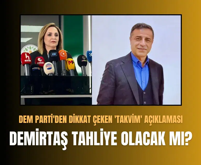 DEM Parti'den Selahattin Demirtaş'ın tahliyesine ilişkin açıklama geldi