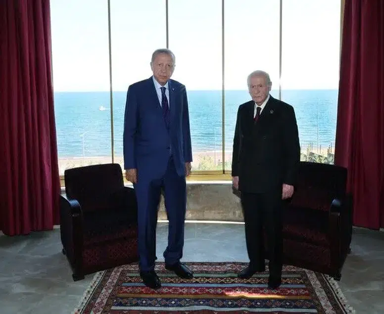 Cumhurbaşkanı Erdoğan, MHP Genel Başkanı Bahçeli ile görüştü
