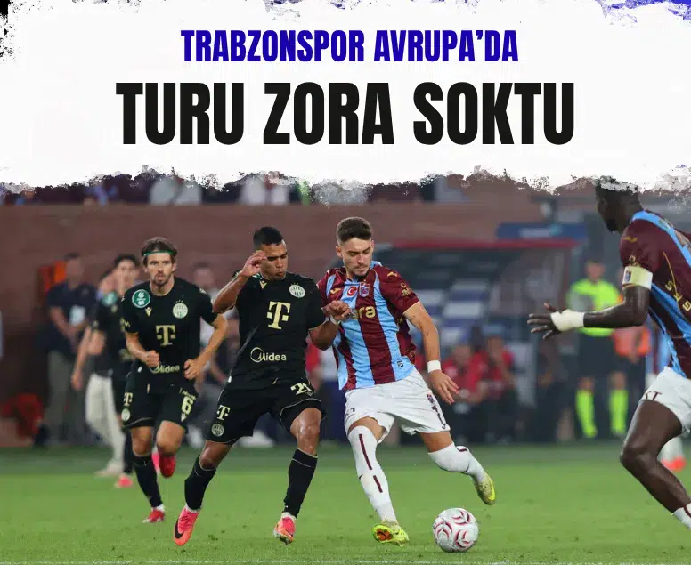 Trabzonspor'un evinde Ferencvaros'a mağlup olduğu play-off mücadelesi
