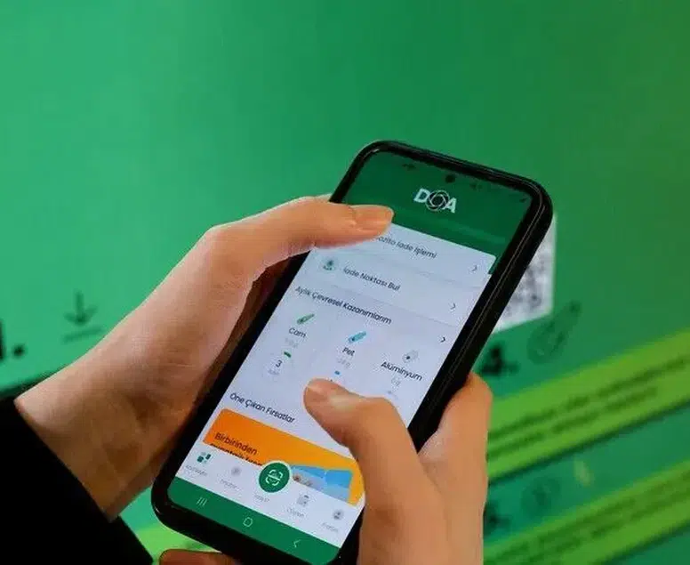Geri dönüşümde dev rekor: DOA mobil uygulaması 3 milyon kişiye ulaştı