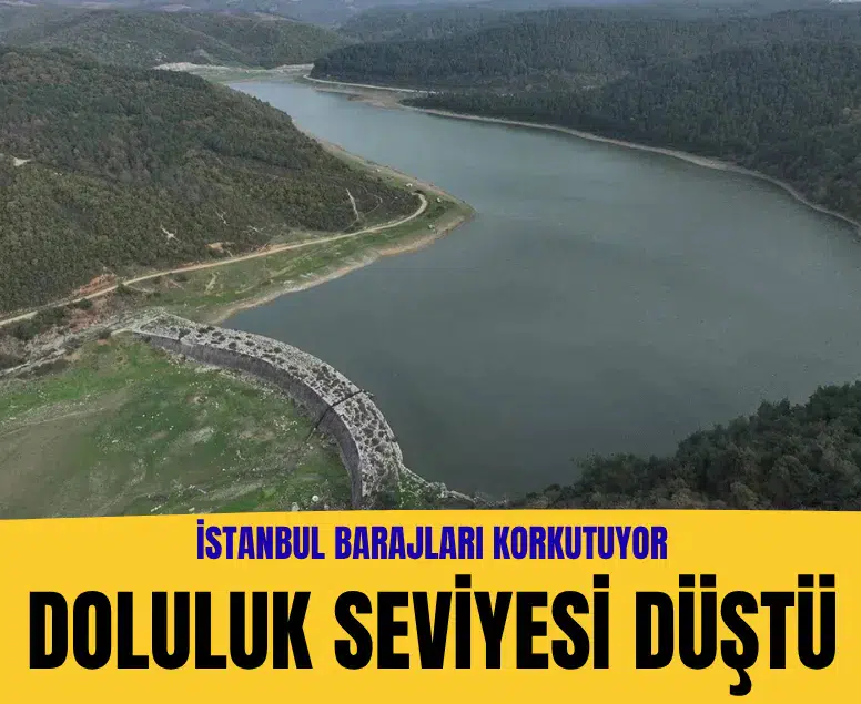 İstanbul barajlarında doluluk oranı yüzde 49,94'e geriledi