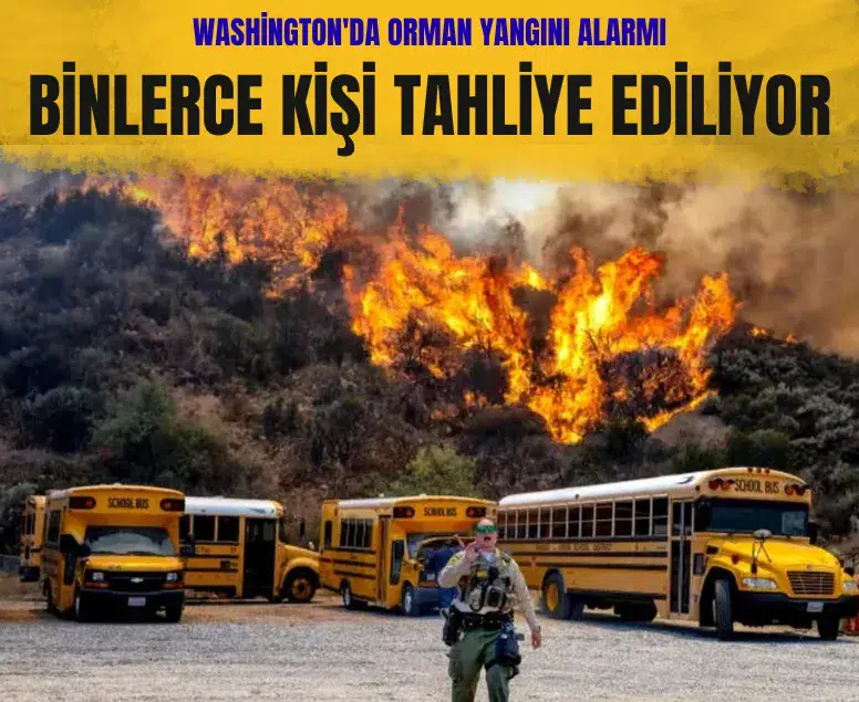 Washington'da orman yangını acil durumu: Spokane'de binlerce kişiye tahliye emri