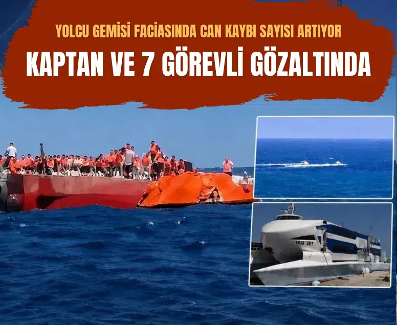 Girne açıklarında batan yolcu gemisinde 7 kişi yaşamını yitirdi kaptan gözaltında