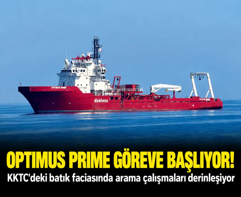 Optimus Prime göreve başlıyor! KKTC'deki batık faciasında arama çalışmaları derinleşiyor