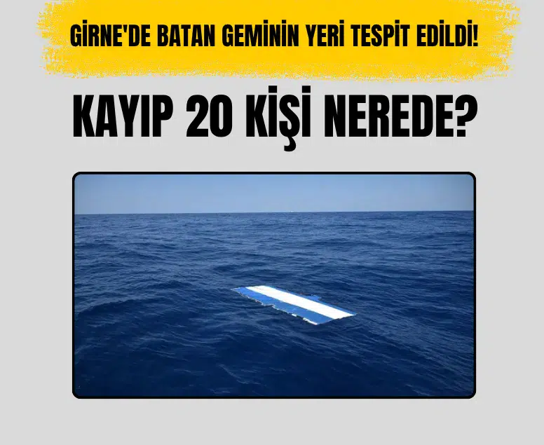 Girne'de batan yolcu gemisinin enkazı 550 metre derinlikte bulundu