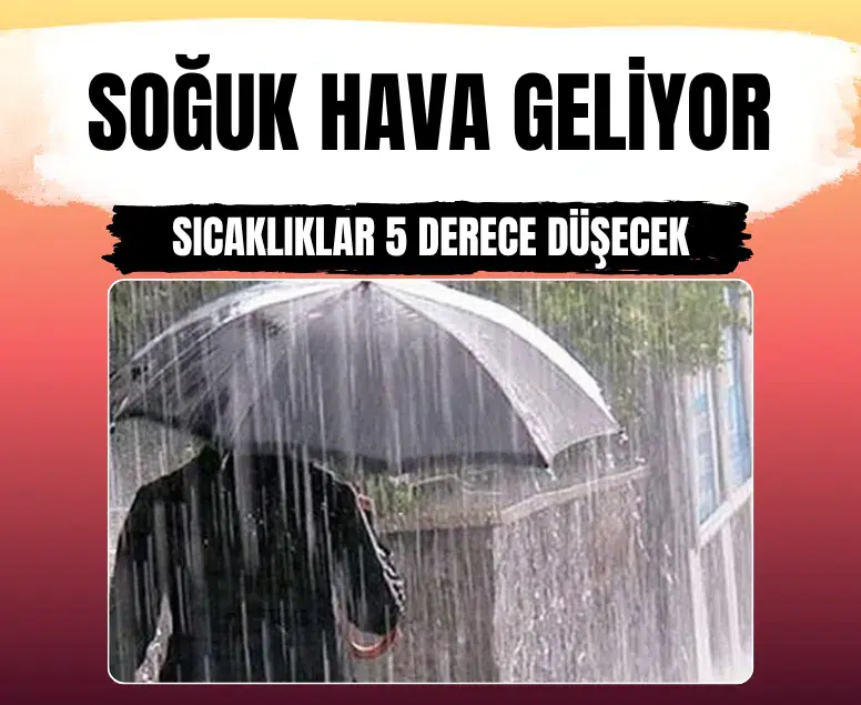 Balkanlar'dan soğuk hava geliyor: Sıcaklıklar 5 derece düşecek