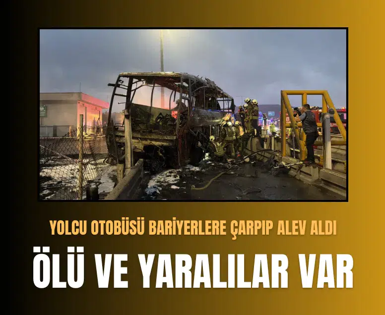 Otobüs kazası anı güvenlik kamerasına yansıdı: 2 ölü, 8 yaralı