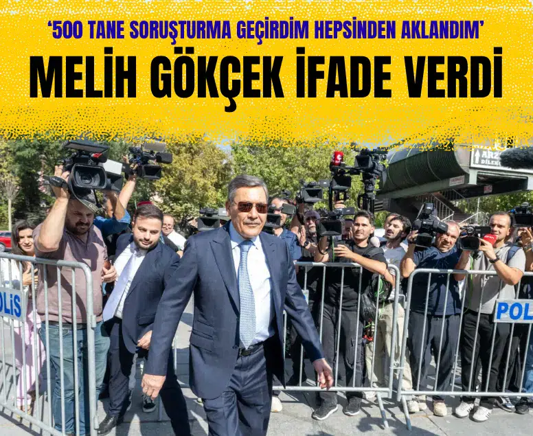 Melih Gökçek adliyede ifade verdi: İfademin gizliliği var, takipsizlik alacağım