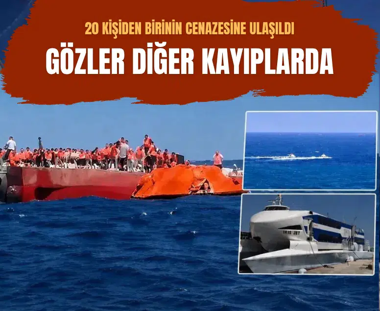 Girne açıklarında batan gemide kayıp olan kişilerden birinin cenazesine ulaşıldı