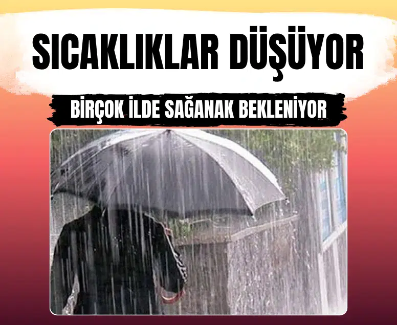 Sıcaklıklar 8 derece düşüyor: İstanbul dahil birçok ilde sağanak bekleniyor