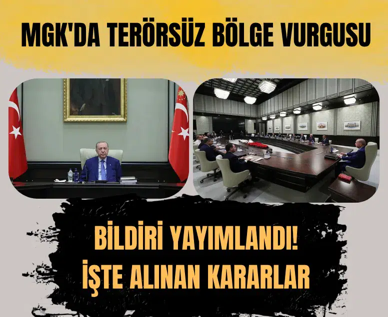 MGK toplantısı sonrası 8 maddelik bildiri yayımlandı