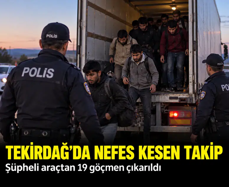 Tekirdağ'da jandarmadan kaçak göçmen operasyonu: Kamyonette yakalandılar