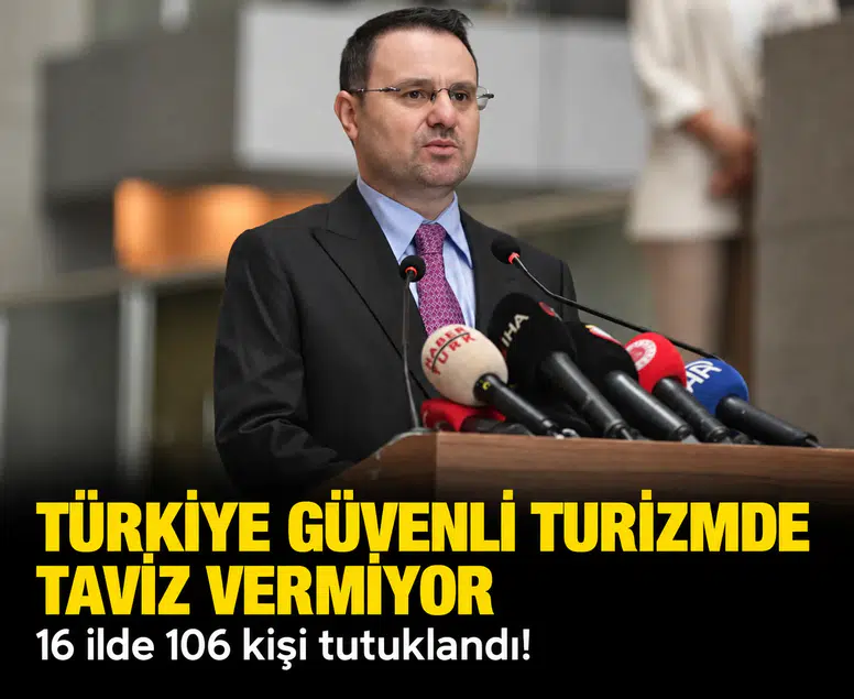 Türkiye güvenli turizmde taviz vermiyor: 16 ilde 106 kişi tutuklandı!