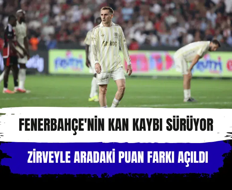 Fenerbahçe Gaziantep deplasmanından berabere döndü: Direkleri geçemedi