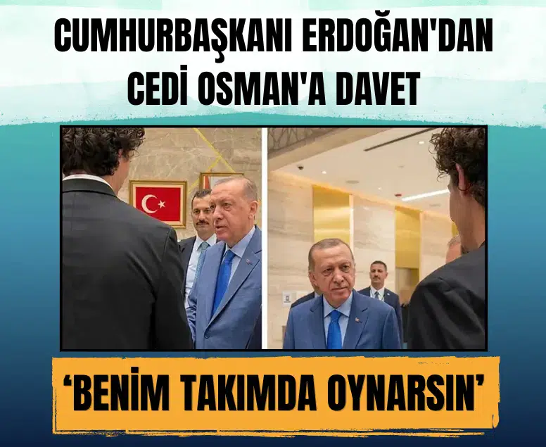 Cumhurbaşkanı Erdoğan'dan Cedi Osman'a esprili basketbol daveti