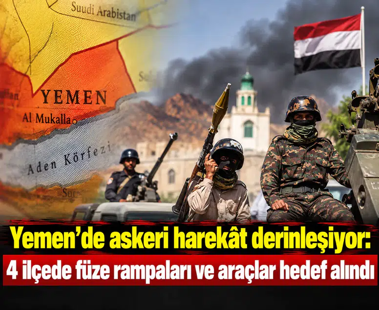 Yemen’de askeri harekât derinleşiyor: 4 ilçede füze rampaları ve araçlar hedef alındı
