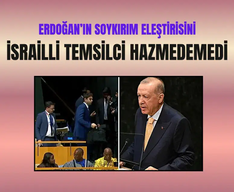 İsrailli temsilci Erdoğan'ın Gazze konuşması sırasında BM salonunu terk etti