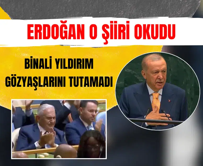 Cumhurbaşkanı Erdoğan BM kürsüsünde Sezai Karakoç'un şiirini okudu