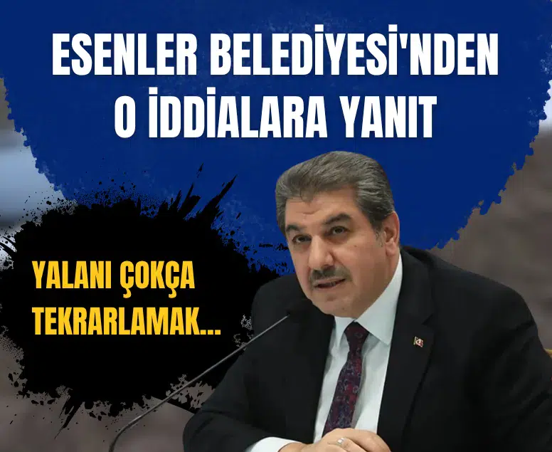 Esenler Belediyesi'nden Tevfik Göksu iddialarına yanıt