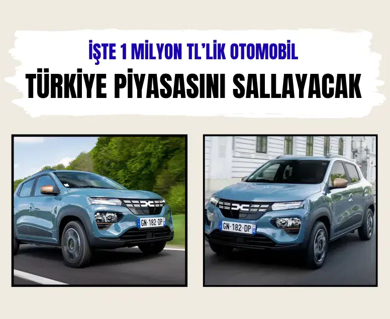Dacia Spring Türkiye'ye geliyor: 1 milyon TL bandında elektrikli otomobil dönemi