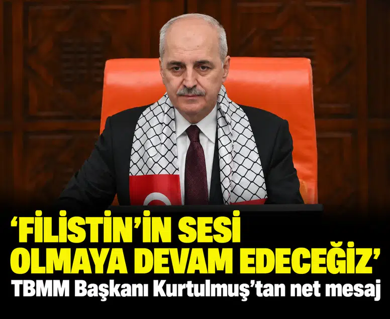 TBMM Başkanı Kurtulmuş'tan net mesaj: 'Filistin'in sesi olmaya devam edeceğiz'