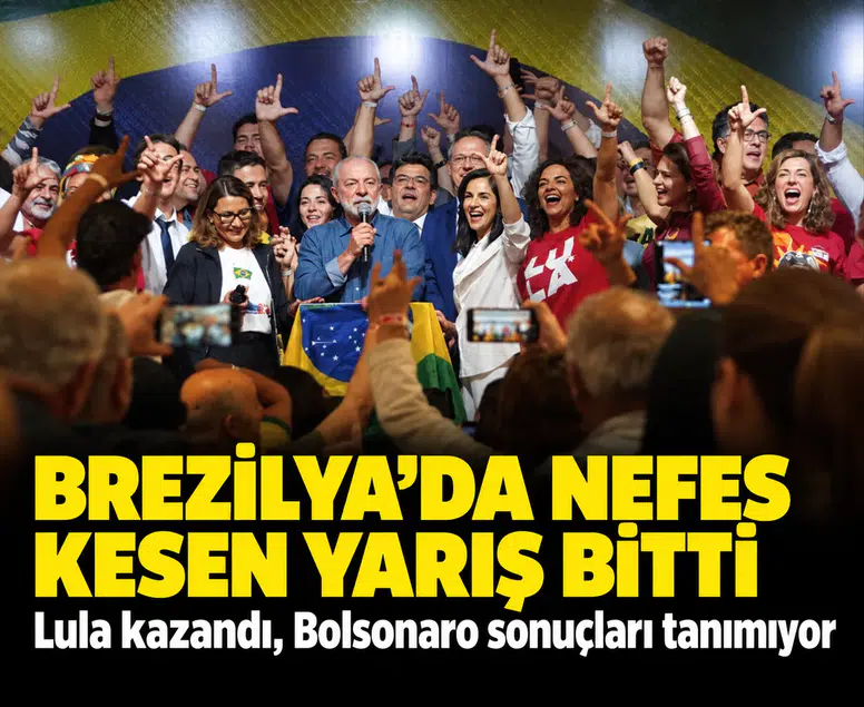 Brezilya'da nefes kesen yarış bitti: Lula kazandı, Bolsonaro sonuçları tanımıyor