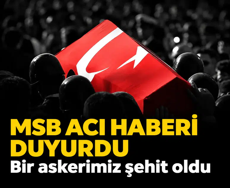 MSB acı haberi duyurdu: Bir askerimiz şehit oldu