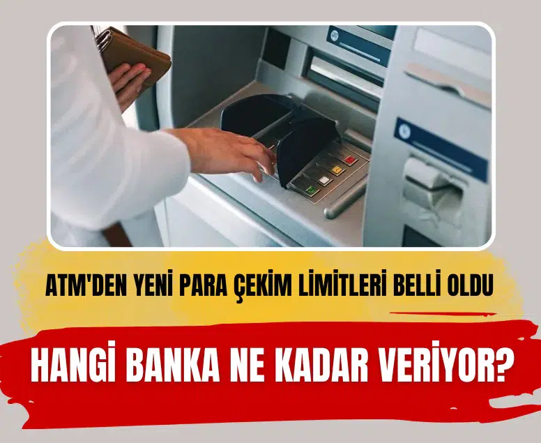 Bankaların ekim ayı güncel ATM günlük para çekme limitleri belli oldu