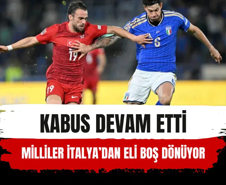A Milli Takım İtalya'ya 3-1 yenildi: Uluslar Ligi'nde dördüncü maçta da puan çıkmadı