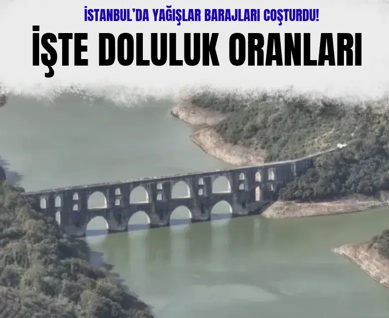 İstanbul'da yağışlar barajları coşturdu: Ortalama doluluk yüzde 52,43'e yükseldi