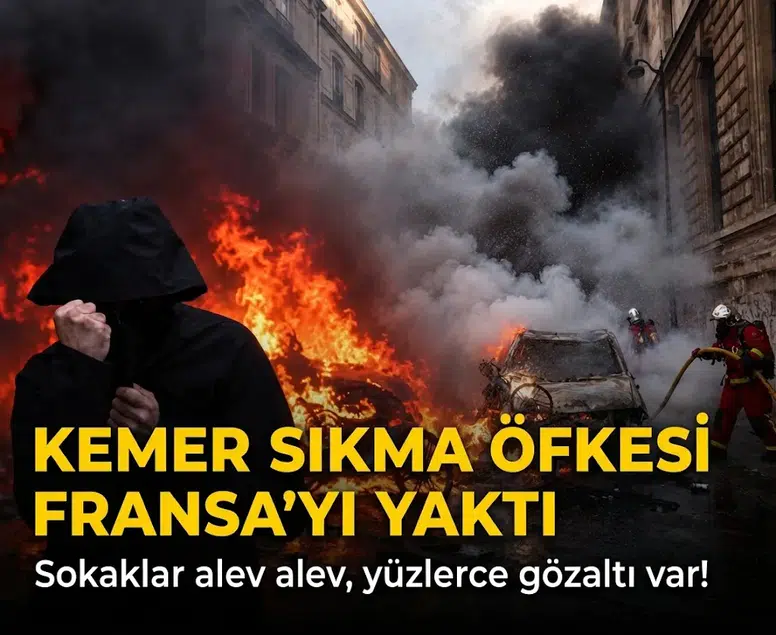 Kemer sıkma öfkesi Fransa'yı yaktı:Sokaklar alev alev, yüzlerce gözaltı var!