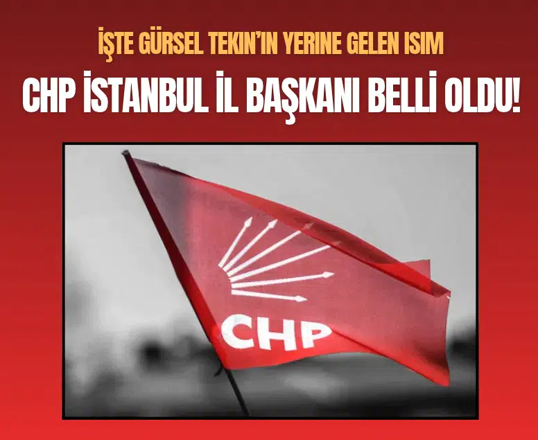 CHP İstanbul İl Başkanlığı görevine Mehmet Ali Yüksel getirildi