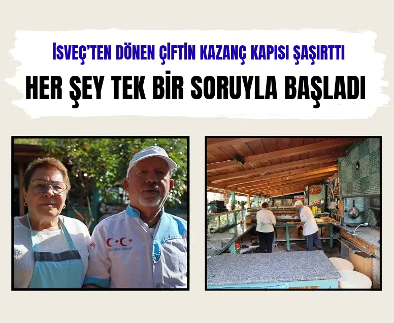 İsveç'ten dönen çift Çorum'daki köylerinde taş fırın pidesi ve pizza satıyor