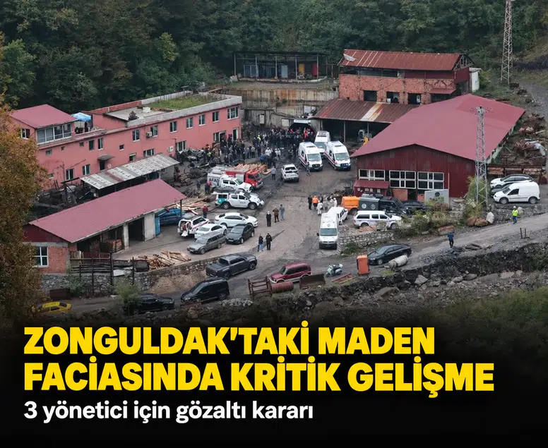 Zonguldak'taki maden faciasında kritik gelişme: 3 şüpheli gözaltında