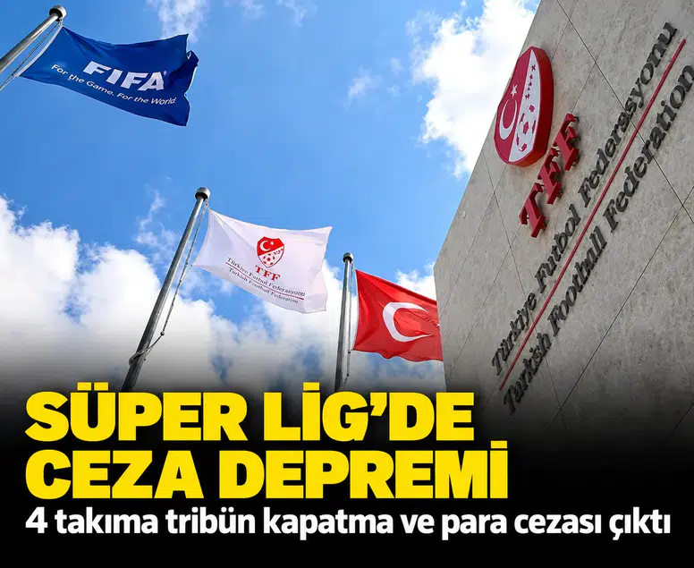 PFDK ceza yağdırdı: Süper Lig'den 4 kulübe ağır fatura