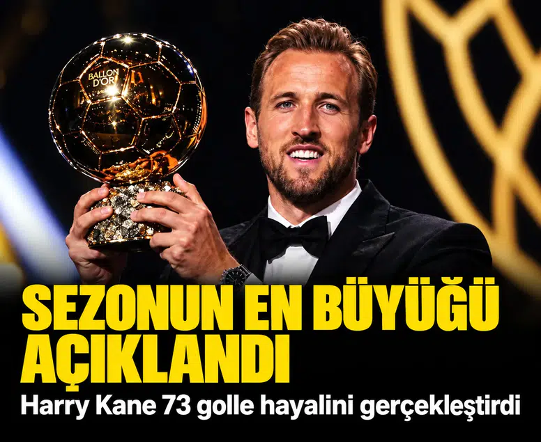 Sezonun en büyüğü açıklandı: Harry Kane 73 golle hayalini gerçekleştirdi