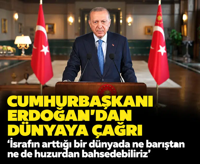 Cumhurbaşkanı Erdoğan'dan Dünya Gıda Forumu'nda 'israf' ve 'adaletsizlik' vurgusu