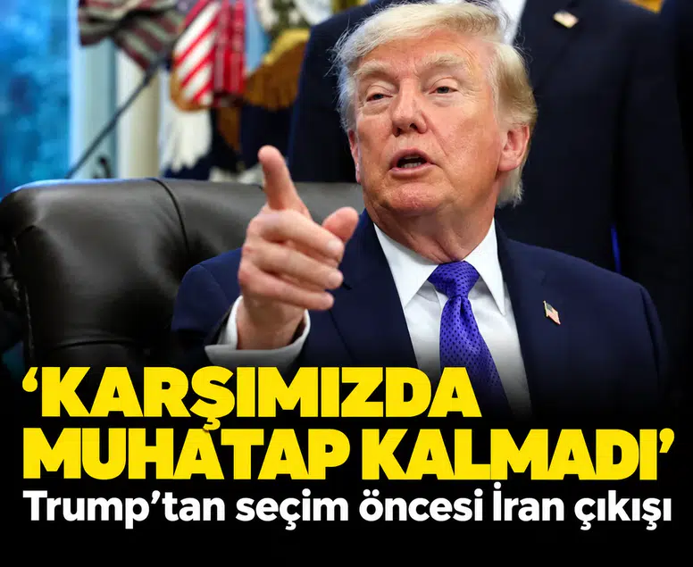 'Karşımızda muhatap kalmadı': Trump’tan seçim öncesi İran çıkışı