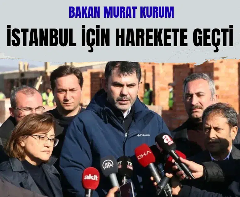 Bakan Kurum, İstanbul'daki sel felaketinin ardından harekete geçti